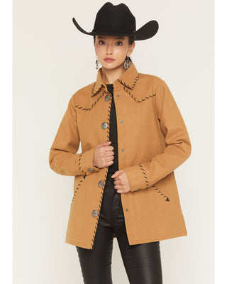 Cruel Denim Women’s Shacket (Brown) CWJ7514001