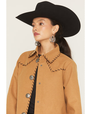 Cruel Denim Women’s Shacket (Brown) CWJ7514001