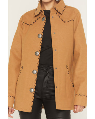 Cruel Denim Women’s Shacket (Brown) CWJ7514001