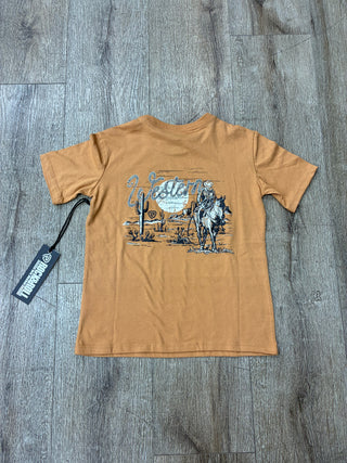 Rock & Roll Boys Western Cowboy T-Shirt(Camel) BB21T07445