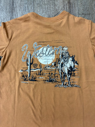 Rock & Roll Boys Western Cowboy T-Shirt(Camel) BB21T07445