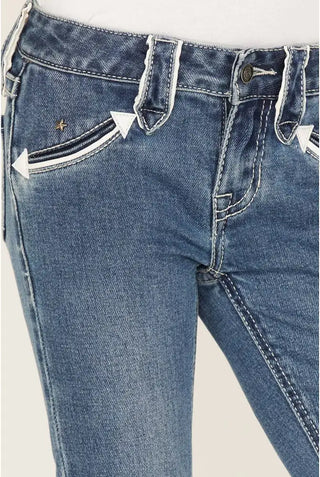 Rock&Roll Girls Star Trouser Jeans (Mid Vintage) RRGD5MRZQJ