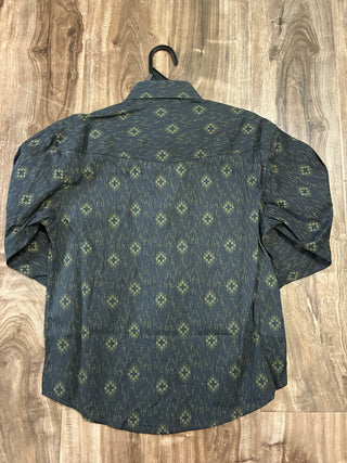 Panhandle Boys Long Sleeve Snap Shirt (Olive) PBN2S04849