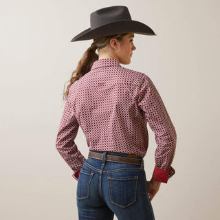 Ariat Women's Kirby Red Geo Stretch Shirt 10046701