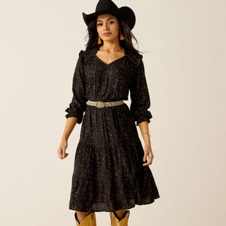 Ariat Women’s Blinged Out Midi Dress (Black) 10053967