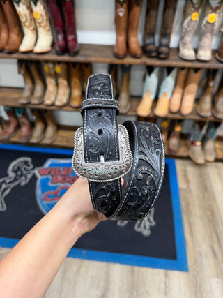 Ariat Women’s Vine Embossed Belt (Black) A1565001