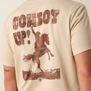 Ariat Cowboy Up Classic Fit T-Shirt(Natural)10073414