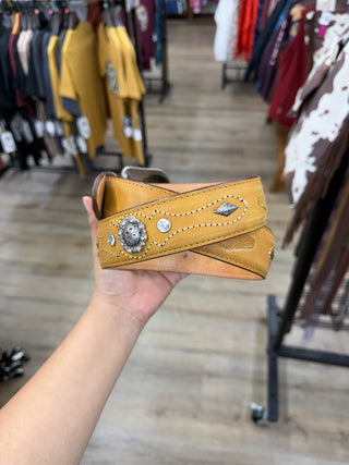 LS Conchos Women’s Western Belt (Honey)