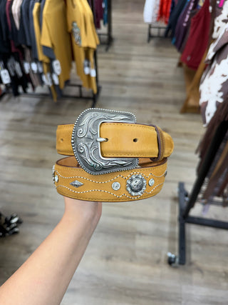 LS Conchos Women’s Western Belt (Honey)