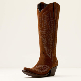 Ariat Ladies Casanova Oiled Tan Suede Western Boot 10080418