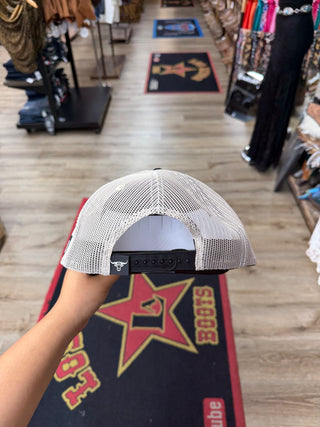 Rodeo Bully Flat Billed Cap (Cream/Black) RBH0010405