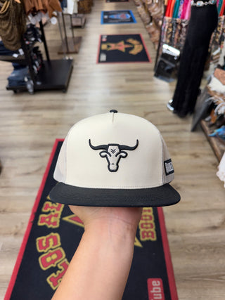 Rodeo Bully Flat Billed Cap (Cream/Black) RBH0010405