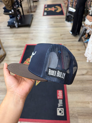 Rodeo Bully Flat Billed Cap (Navy/Brown) RBH0011007