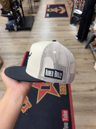 Rodeo Bully Flat Billed Cap (Cream/Black) RBH0010405