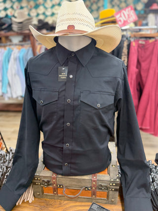 Ariat Everything Long Sleeve Snap Shirt(Black)-10079802