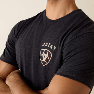 Ariat Men’s American Bison T-Shirt (Charcoal Heather) 10071195