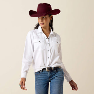 Ariat Silver Horizon Western Snap Shirt(White)-10079428