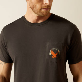 Ariat Eagle Large T-Shirt(VINTAGE BLACK)-10062427