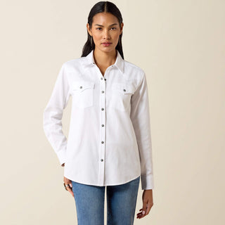 Ariat Silver Horizon Western Snap Shirt(White)-10079428