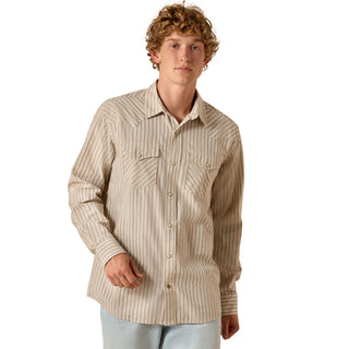 Ariat Men's Retro Hesper Sandshell Stripe Fitted Snap Shirt 10071090