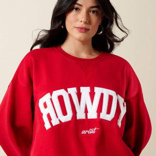 Collegiate Oversize Sweatshirt(CRIMSON|WHITE)-10079905