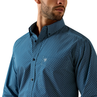 Ariat Mens Jordi Fitted Shirt Poseidon - 10071600