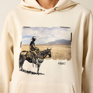 Ariat Wish You Were Here Hoodie(Parchment)-10079308