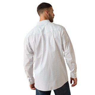 Ariat Men's Terence Classic Fit SnapShirt(White Geo Print) -10071722