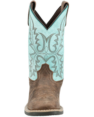 Smoky Mountains Kids Square Toe (Blue/Brown) 3408Y/C