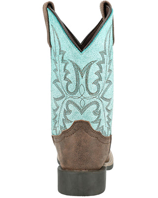 Smoky Mountains Kids Square Toe (Blue/Brown) 3408Y/C