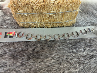 Women’s Silver Horseshoe Bracelet (SB-0996)