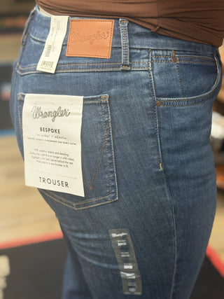 WOMEN'S WRANGLER BESPOKE HIGH RISE TROUSER JEAN(BLUE)-112387892
