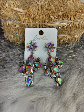 Women’s Dangly Cactus Earrings - TE-6324