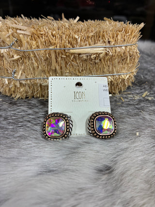 Women’s Stud Western Earrings - AE-8080TTAB