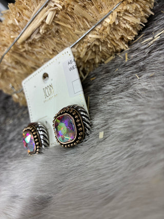 Women’s Stud Western Earrings - AE-8080TTAB