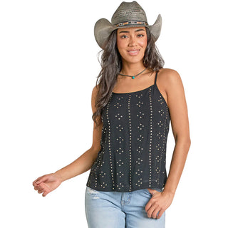 Women’s Studded Kami Tank Top(Black)- BW20T07794