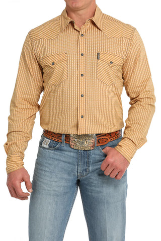 CINCH MENS GOLD MODERN FIT LONG SLEEVE SHIRT -MTW1303082 GLD