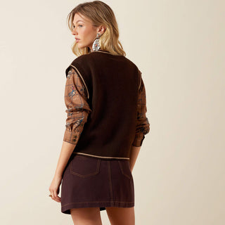 Ariat Women Wichita Sweater Vest(Coffee)10079634