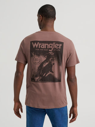 Men’s Wrangler “For The Ride” Cowboy T-Shirt (Brown) 112383938