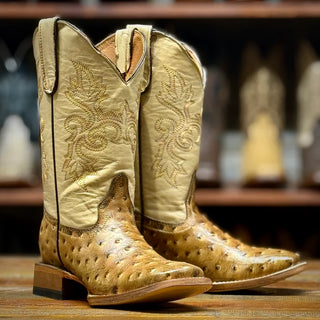 Tanner Mark  Kids Ostrich Boot(Antique Saddle)TMK200785