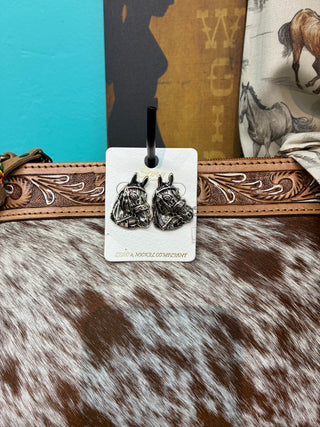 Women’s Horse Earrings (Silver) HE-11976