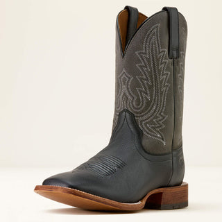 County Roads Wide Square Toe Cowboy Boot(Nightshade Black)10074252