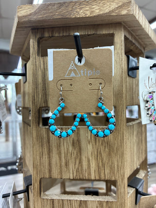 Women’s Turquoise Horseshoe Earring - SE-2955SBTQ