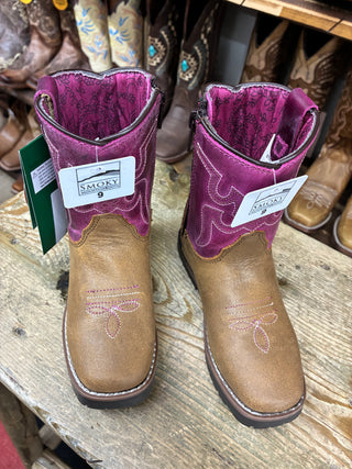 Smoky Mountain Tracie Toddler Boots (Brown/Pink) 3920T