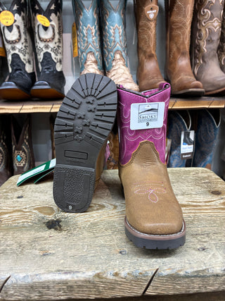 Smoky Mountain Tracie Toddler Boots (Brown/Pink) 3920T