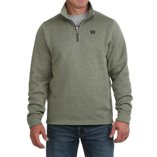 Men's Cinch 1/4 Zip Sweater (Olive) MWK1080021 OLV