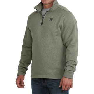 Men's Cinch 1/4 Zip Sweater (Olive) MWK1080021 OLV
