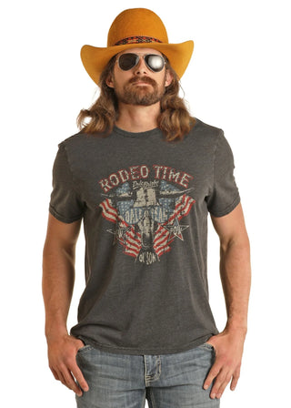 DALE BRISBY AMERICAN RODEO TIME GRAPHIC TEE(Grey)-BU21T03095