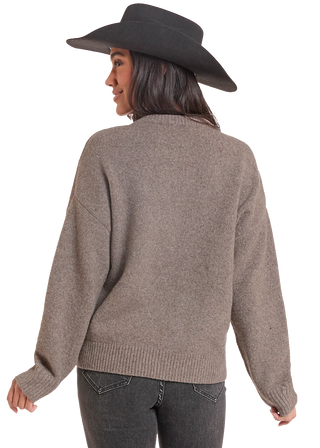 HEATHERED HORSE SWEATER(Taupe)BW32T09971