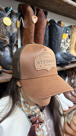 Stetson Born On The Trail Cap (Brown)-SCOLTT-0051